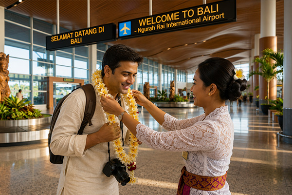 Arrival in Bali
